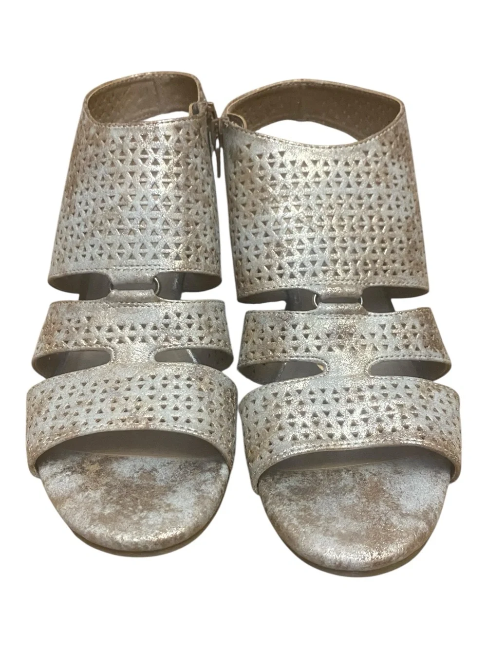Soul Naturalizer Dez Wedge Gladiator Style Sandals Metallic Gold